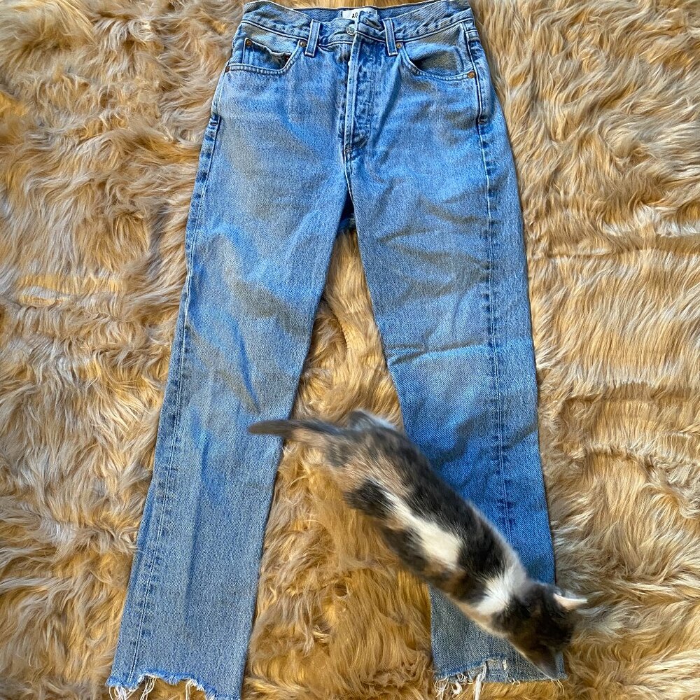 Agolde | Riley High Rise Straight Crop Pant - Picture 5 of 10